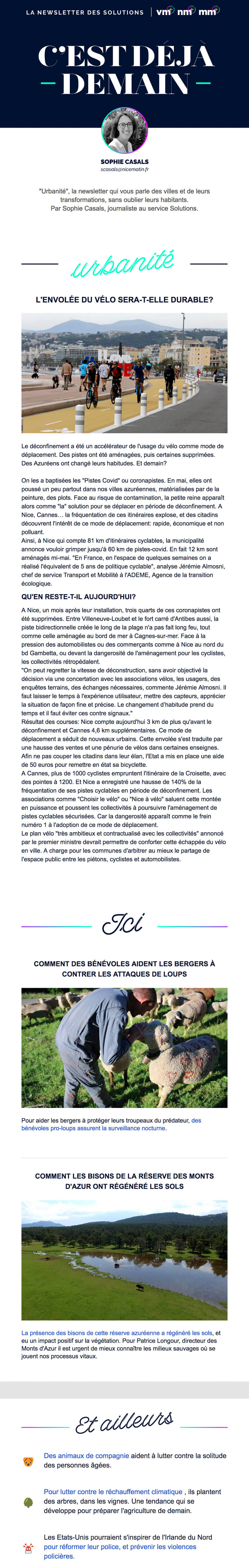 Newsletter C'est déjà demain