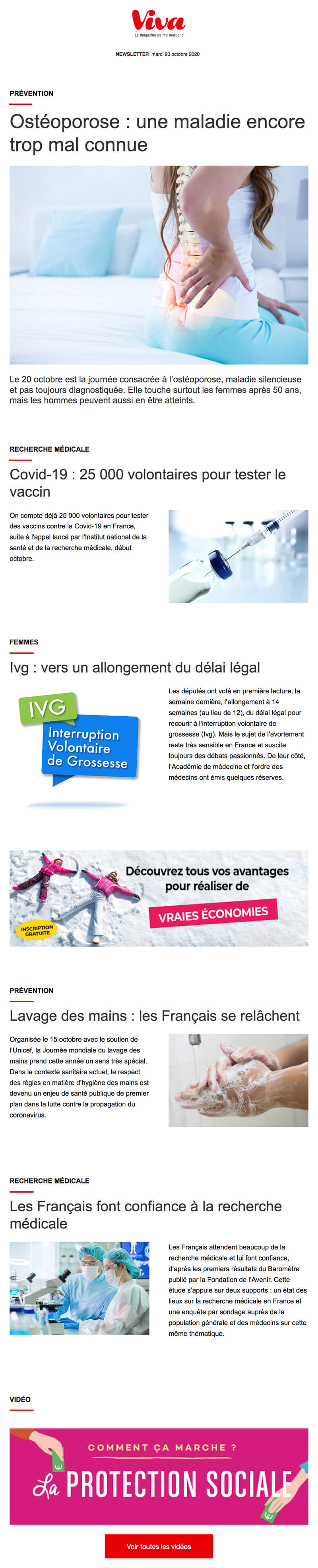 Newsletter Viva magazine