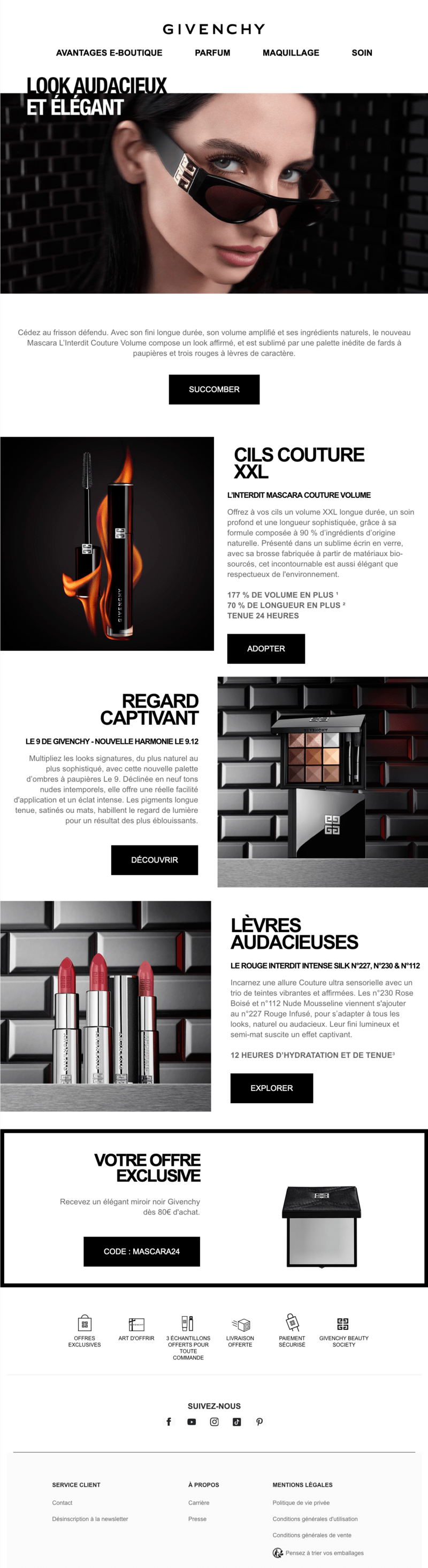 Newsletter Givenchy Beauty