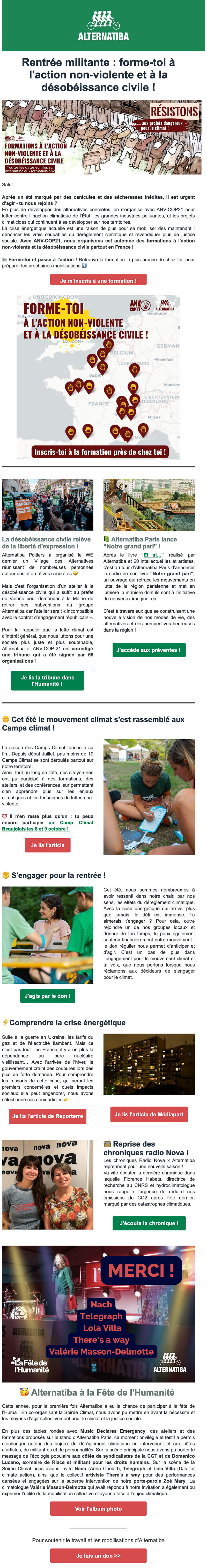 Newsletter Alternatiba